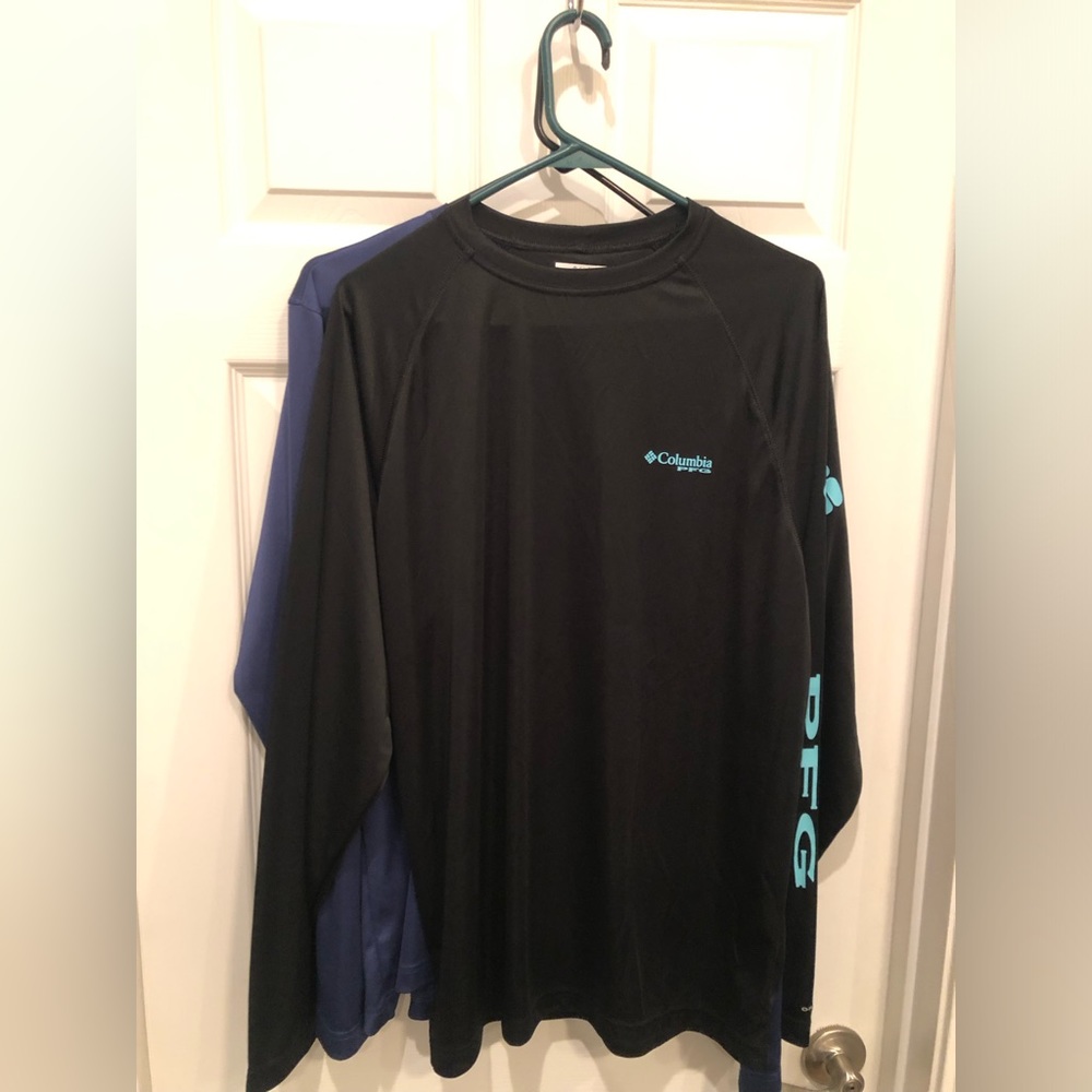 Set of 2 Men’s Size Medium Columbia PFG Long Sleeve Dri-Fit Fishing Shirts